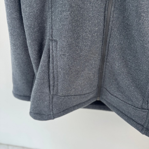 Rugged Elements Mens Fleece Lined Hoodie Charcoal Gray Full Zip Jacket Size M - Picture 12 of 14